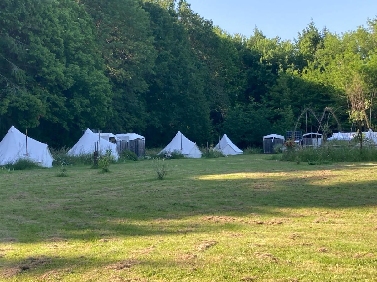 Au Pre Fleuri Eco Glamping Otel Le Lindois Dış mekan fotoğraf